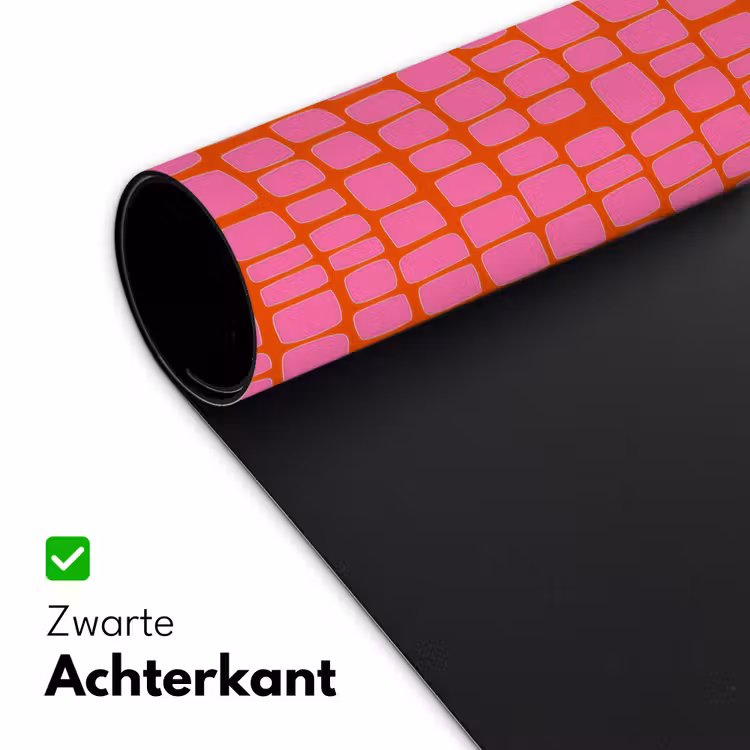 Organisch - Raster - Roze Muismat XXL klein 681 -sfeer2