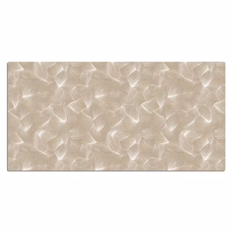 Organisch - Textuur - Beige Muismat XXL klein 681 -3d_leeg