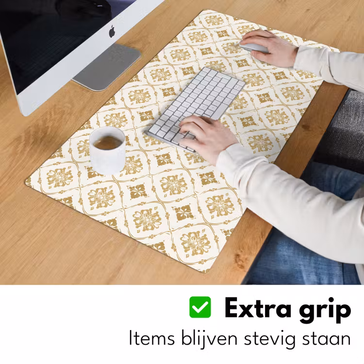 Ornament - Klassiek - Goud Muismat XXL klein 681 -sfeer3
