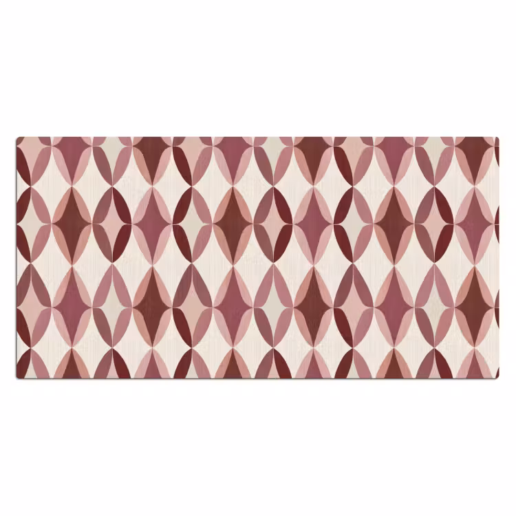 Ovaal - Textuur - Roze Muismat XXL klein 681 -3d_leeg