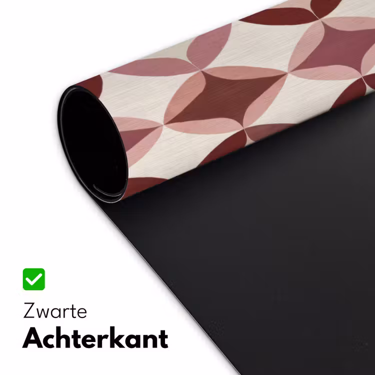 Ovaal - Textuur - Roze Muismat XXL klein 681 -sfeer2