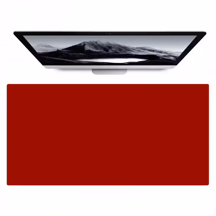 Oxblood - Maroon - Rood Muismat XXL klein 681 -zzz3d
