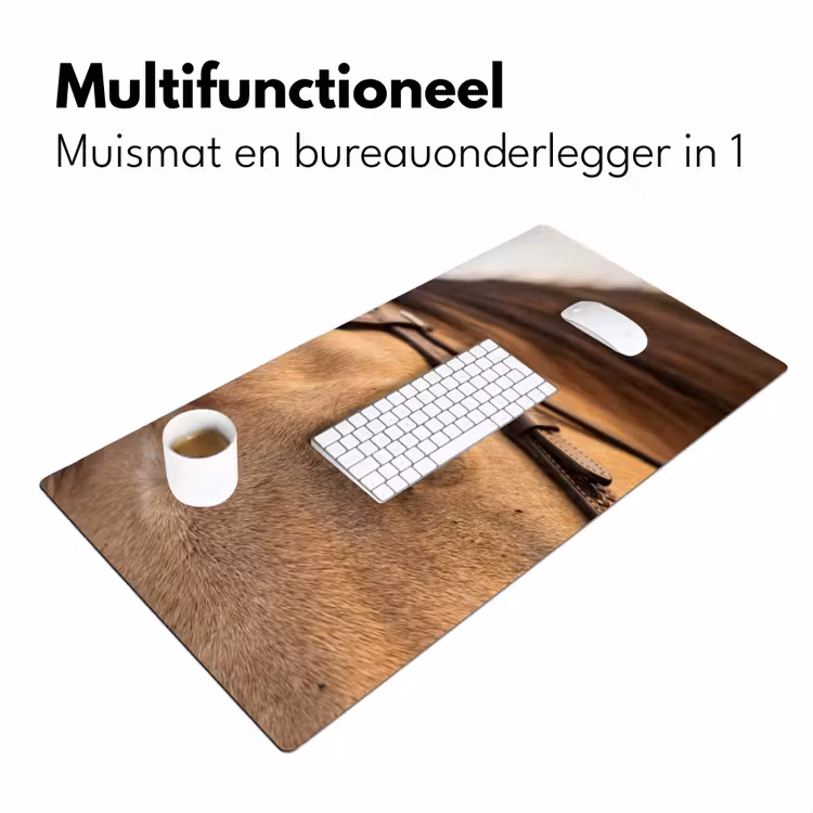 Paard - Oog - Bruin Muismat XXL klein -sfeer4