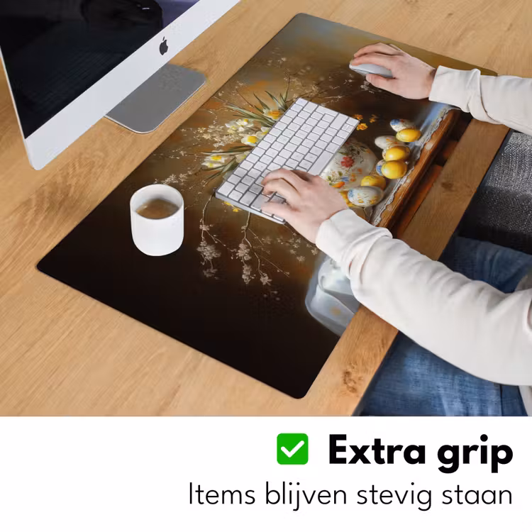 Paaseieren - Stilleven - Vaas Muismat XXL klein -sfeer3