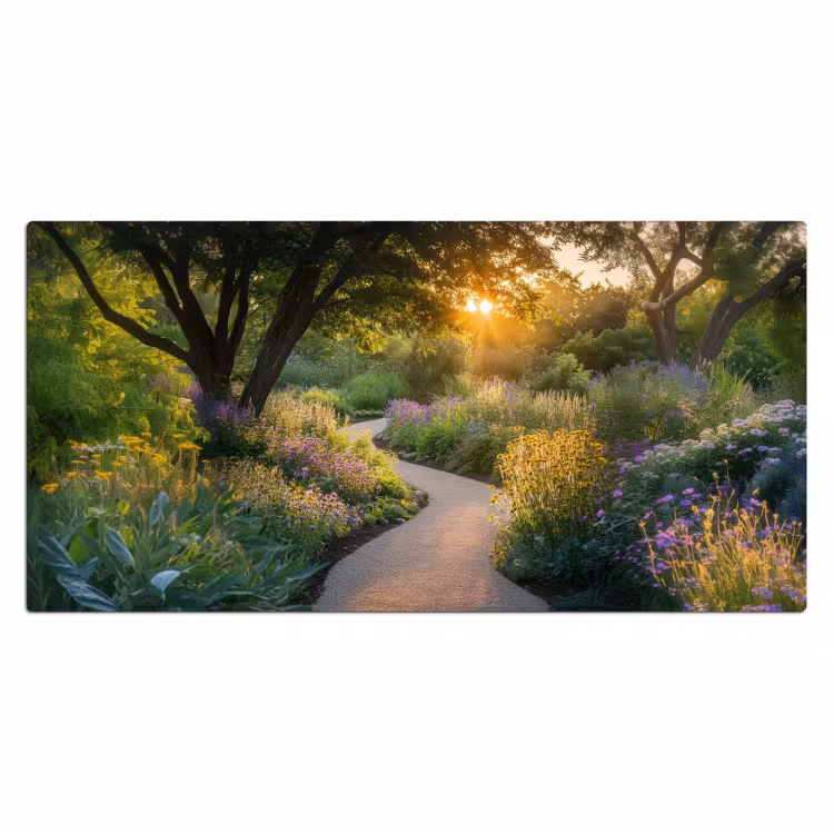Pad - Bloemen - Park Muismat XXL klein -3d_leeg