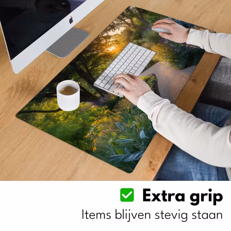 Pad - Bloemen - Park Muismat XXL klein -sfeer3