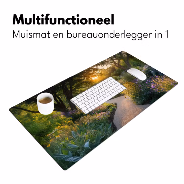 Pad - Bloemen - Park Muismat XXL klein -sfeer4