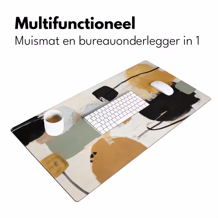 Paint - Abstract - Kleuren Muismat XXL klein -sfeer4