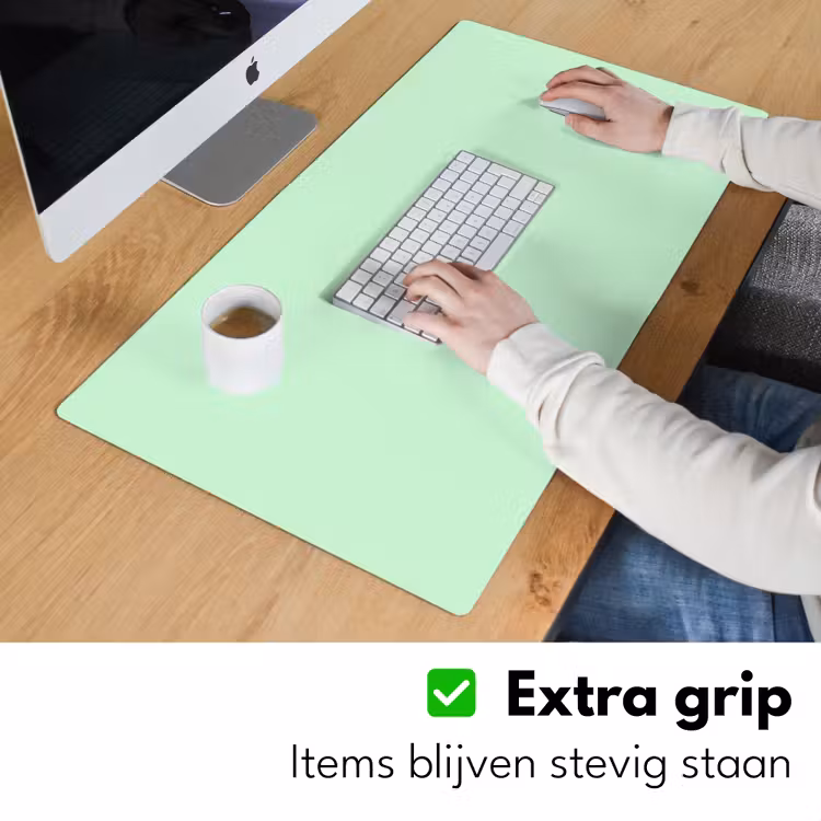 Pale - Mint - Groen Muismat XXL klein 681 -sfeer3