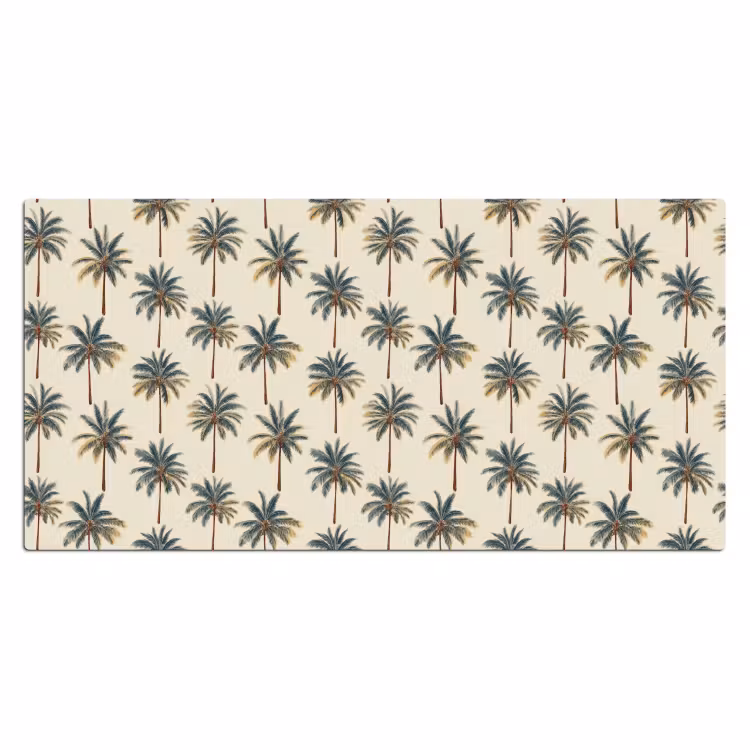 Palmbomen - Tropisch - Groen Muismat XXL klein 681 -3d_leeg