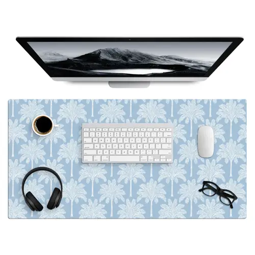 Palmboom - Modern - Blauw Muismat XXL klein 681 -3d