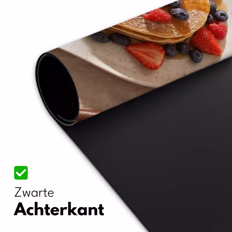 Pannenkoeken - Bessen - Ontbijt - Modern - Beige Muismat XXL klein -sfeer2