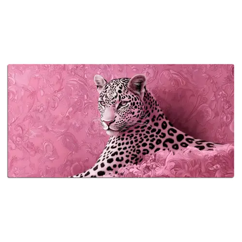 Panter - Luxe - Roze Muismat XXL klein -3d_leeg