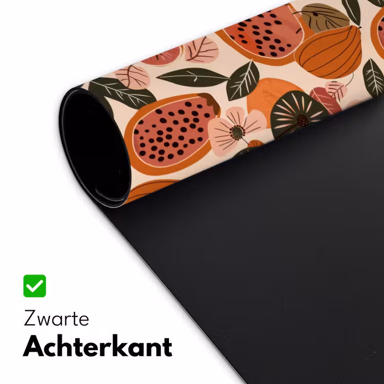 Papaja - Bloesem - Oranje Muismat XXL klein 681 -sfeer2