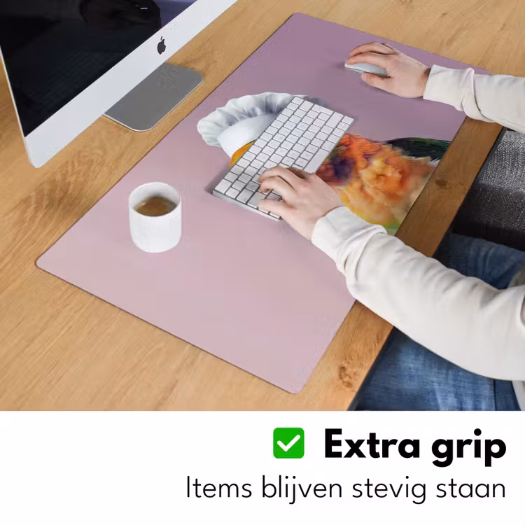 Papegaai - Koksmuts - Nieuwsgierig - Vogel Muismat XXL klein -sfeer3