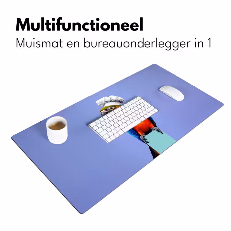 Papegaai - Koksmuts - Vogel - Leuk Muismat XXL klein -sfeer4