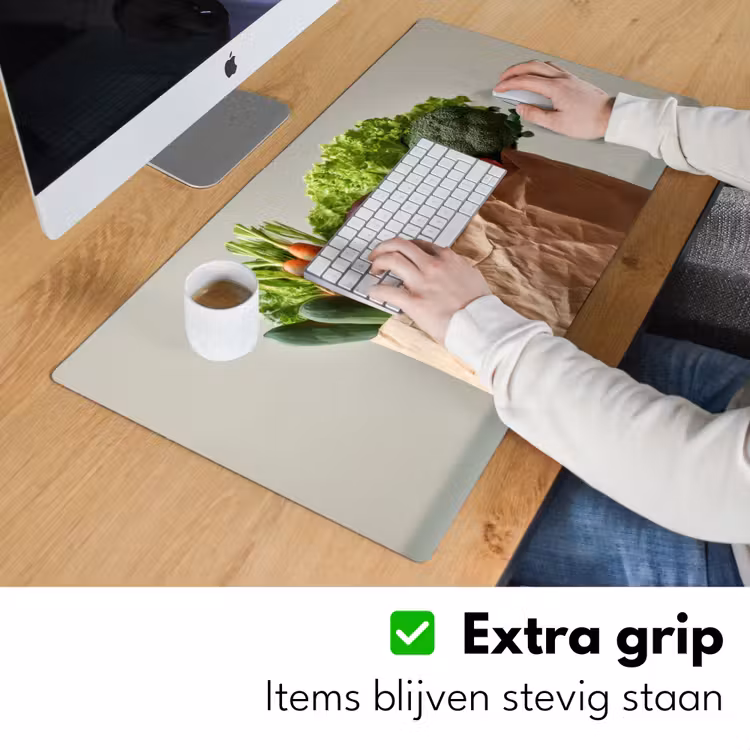 Papieren - Boodschappen - Groente - Kleurrijk Muismat XXL klein -sfeer3