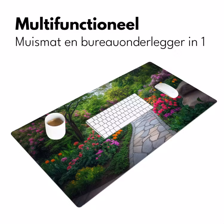 Park - Bloemen - Tuin Muismat XXL klein -sfeer4