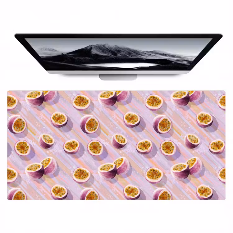 Passievrucht - Tropisch - Paars Muismat XXL klein 681 -zzz3d