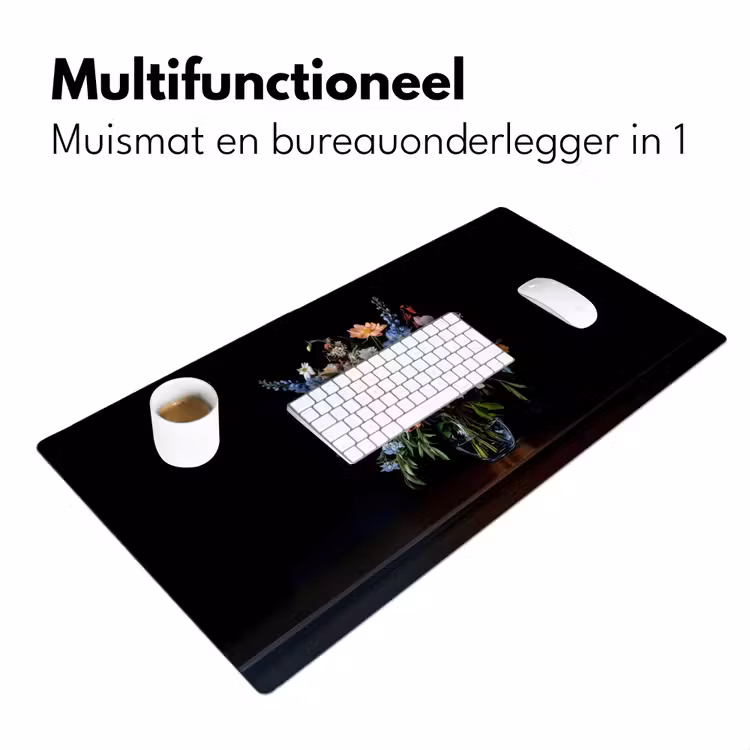 Pastel - Bloemen - Glazen - Vaas Muismat XXL klein -sfeer4