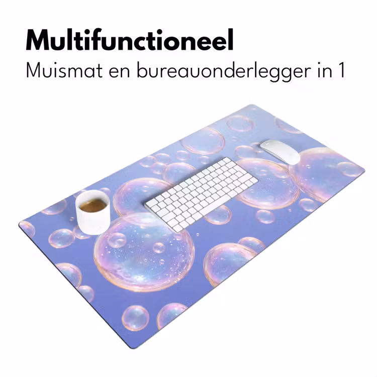 Pastel - Bubbels - Dromerig Muismat XXL klein -sfeer4