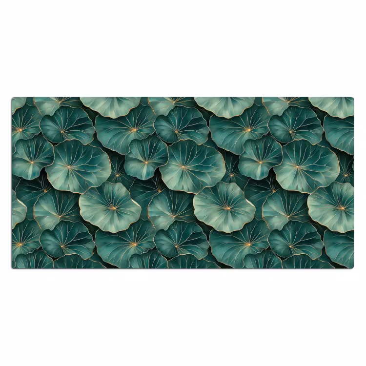 Patroon - Bladeren - Groen Muismat XXL klein 681 -3d_leeg