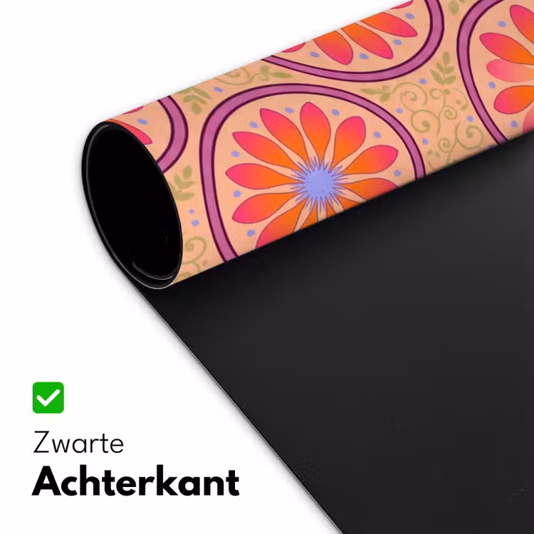 Patroon - Bloemen - Decoratief - Kleurrijk - Modern Muismat XXL klein -sfeer2