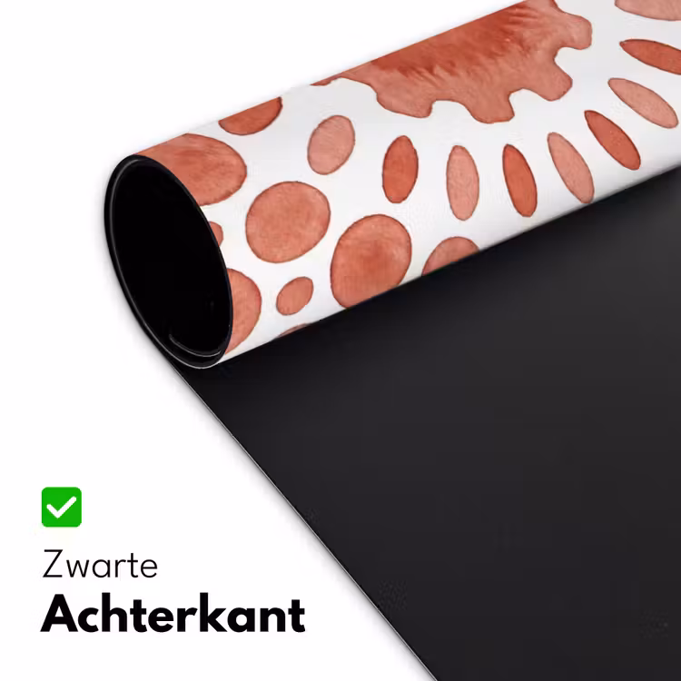 Patroon - Cirkels - Abstract - Modern - Rood Muismat XXL klein -sfeer2
