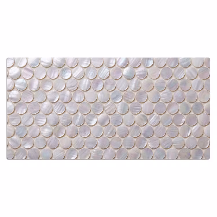 Patroon - Cirkels - Abstract - Modern - Wit Muismat XXL klein -3d_leeg