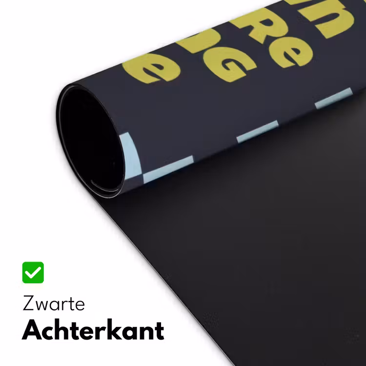 Patroon - Geblok - Blauw - Slow down you're doing fine Muismat XXL klein -sfeer2