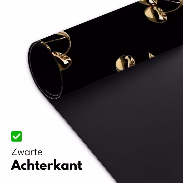 Patroon - Kersen - Goud - Chrome Muismat XXL klein -sfeer2