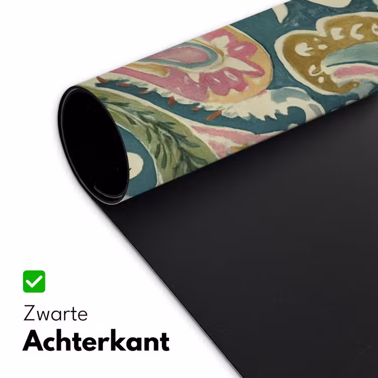 Patroon - Kleurrijk - Sierlijk - Groen Muismat XXL klein -sfeer2