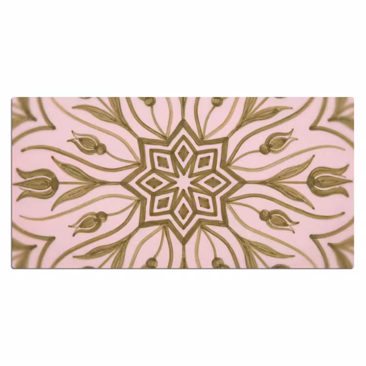 Patroon - Mandala - Decoratie - Abstract - Groen Muismat XXL klein -3d_leeg