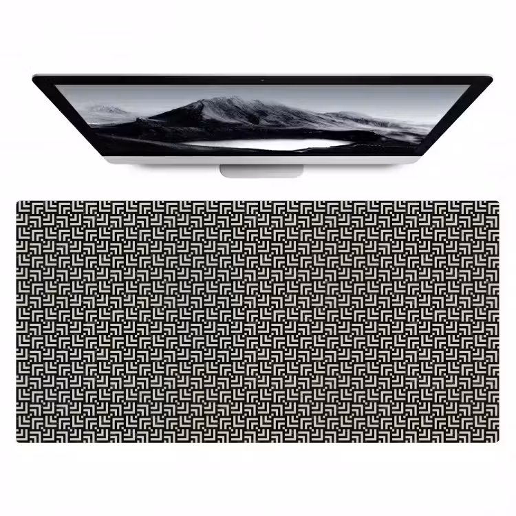 Patroon - Marmer - Zwart Muismat XXL klein 681 -zzz3d