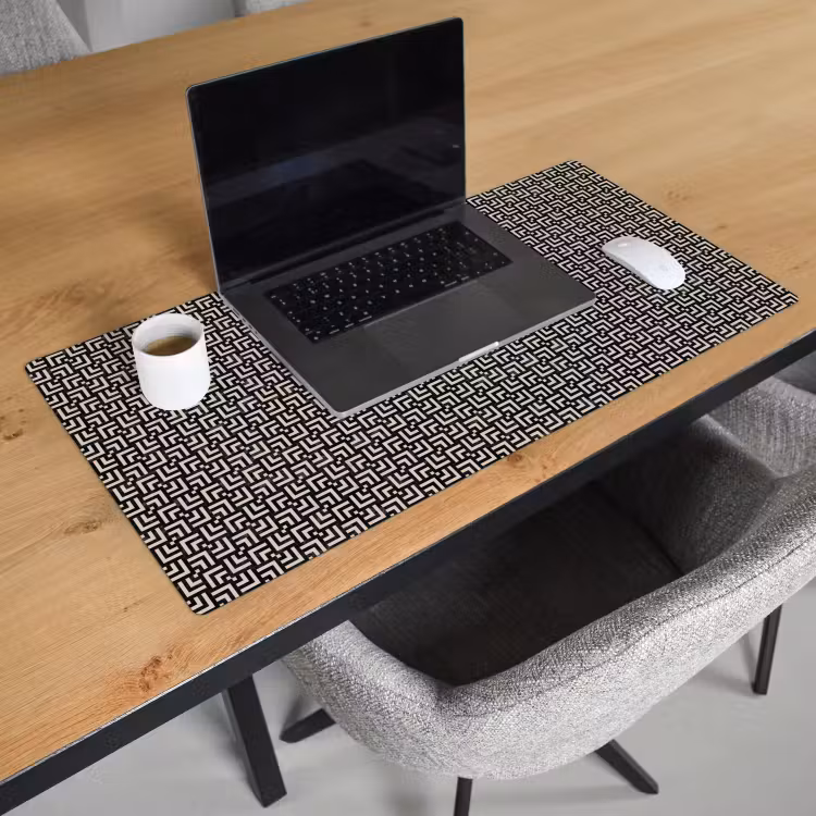 Patroon - Marmer - Zwart Muismat XXL klein 681 -sfeer1