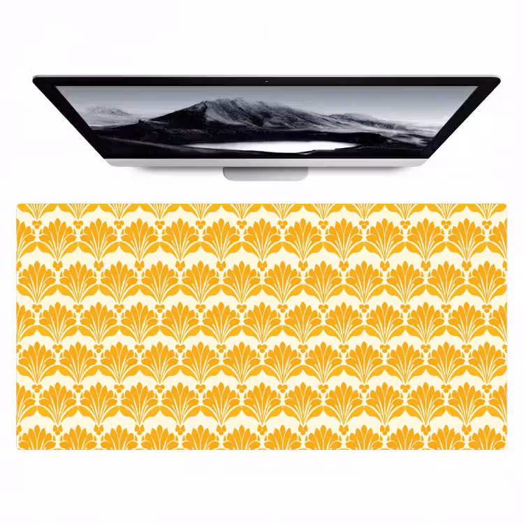 Patroon - Motief - Geel Muismat XXL klein 681 -zzz3d
