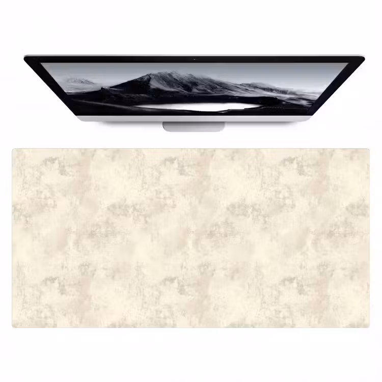 Patroon - Organisch - Beige Muismat XXL klein 681 -zzz3d