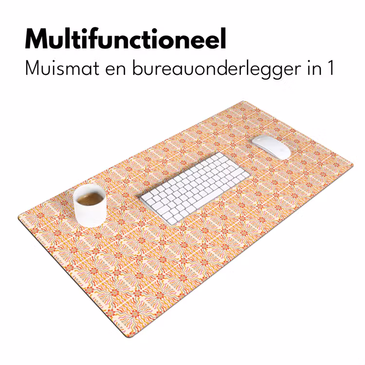 Patroon - Retro - Kleur Muismat XXL klein 681 -sfeer4