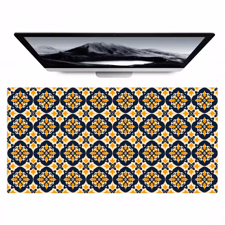 Patroon - Siertegel - Kleurrijk Muismat XXL klein 681 -zzz3d
