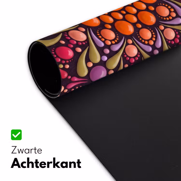 Patroon - Stippen - Abstract - Modern - Kleurrijk Muismat XXL klein -sfeer2