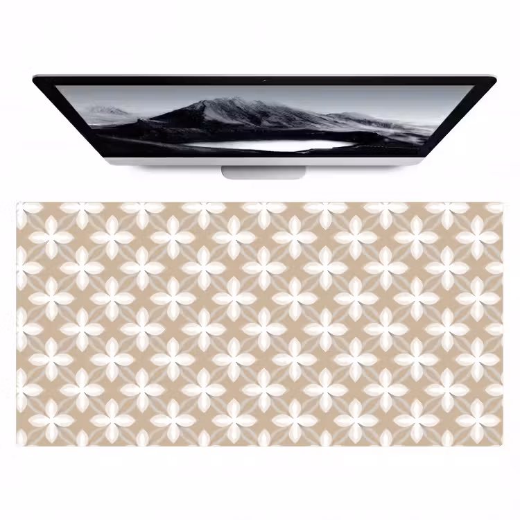 Patroon - Symmetrisch - Beige Muismat XXL klein 681 -zzz3d