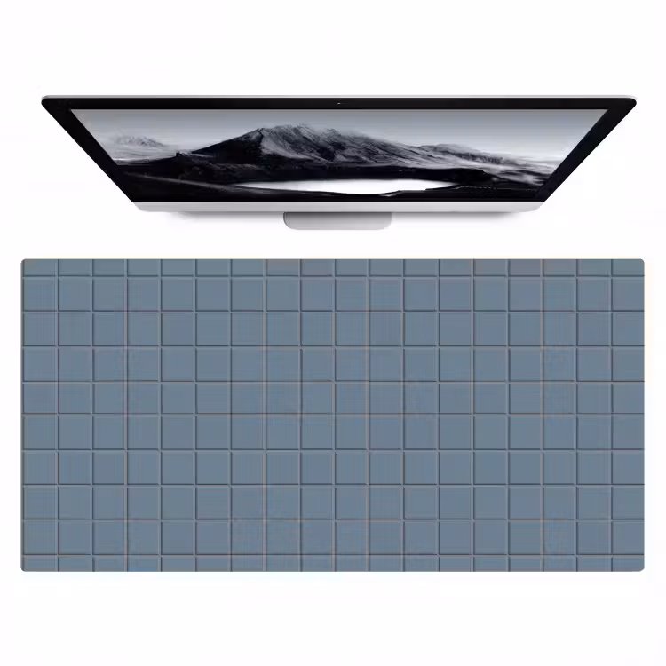 Patroon - Tegel - Blauwgrijs Muismat XXL klein 681 -zzz3d