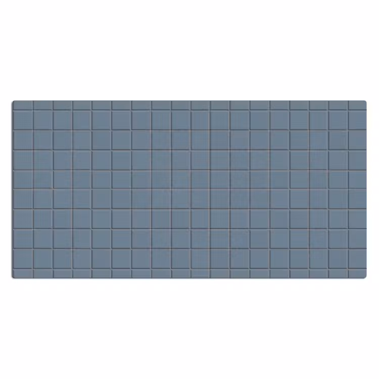 Patroon - Tegel - Blauwgrijs Muismat XXL klein 681 -3d_leeg
