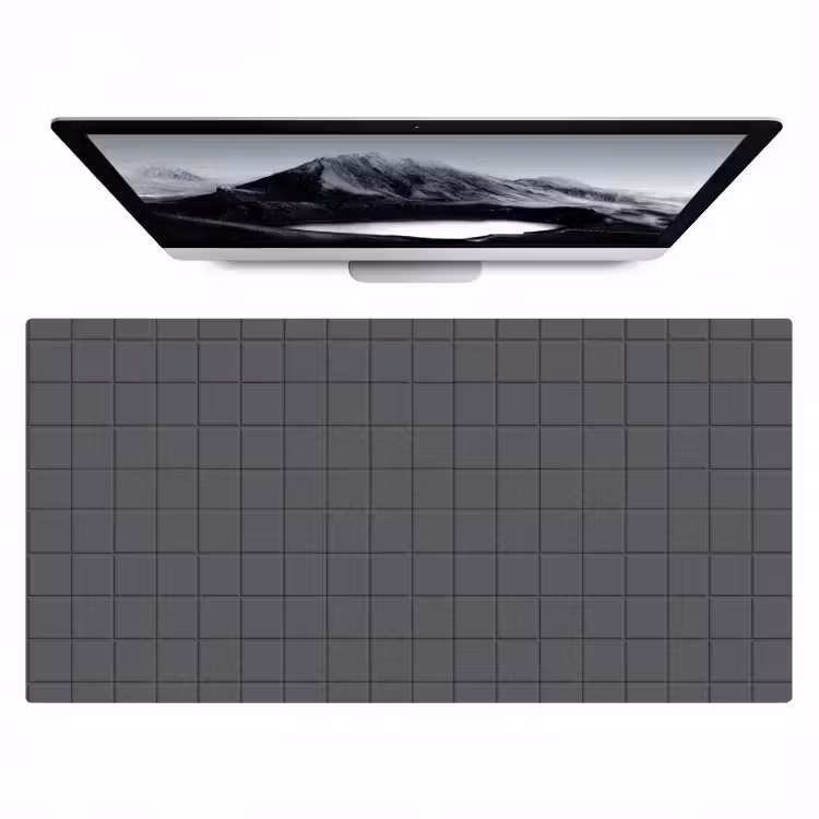 Patroon - Tegel - Grafiet - Grijs Muismat XXL klein 681 -zzz3d