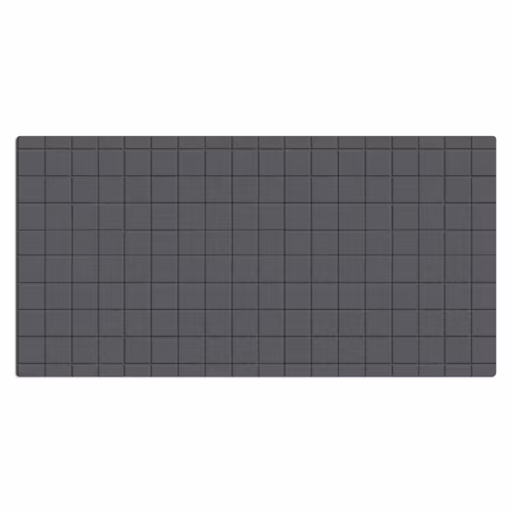 Patroon - Tegel - Grafiet - Grijs Muismat XXL klein 681 -3d_leeg