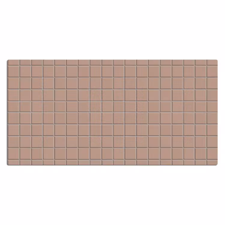 Patroon - Tegel - Oudroze Muismat XXL klein 681 -3d_leeg