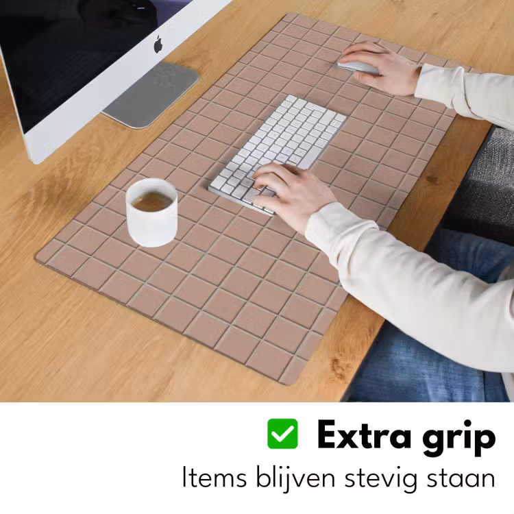 Patroon - Tegel - Oudroze Muismat XXL klein 681 -sfeer3