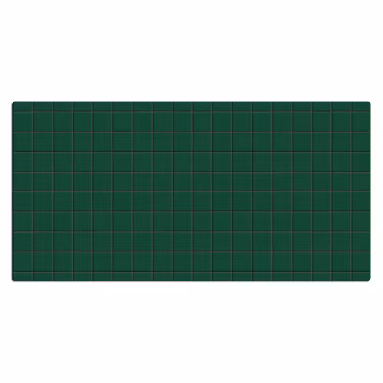 Patroon - Tegels - Dennen - Groen Muismat XXL klein 681 -3d_leeg