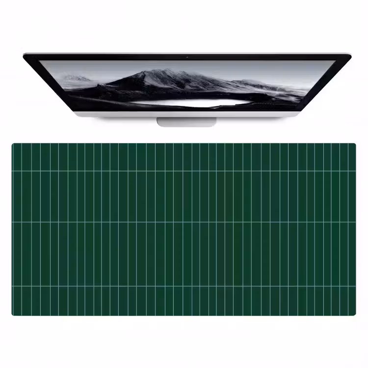 Patroon - Tegels - Donkergroen Muismat XXL klein 681 -zzz3d