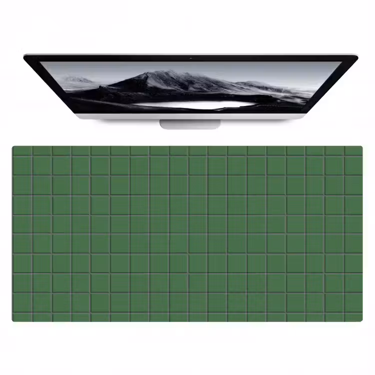 Patroon - Tegels - Groen Muismat XXL klein 681 -zzz3d